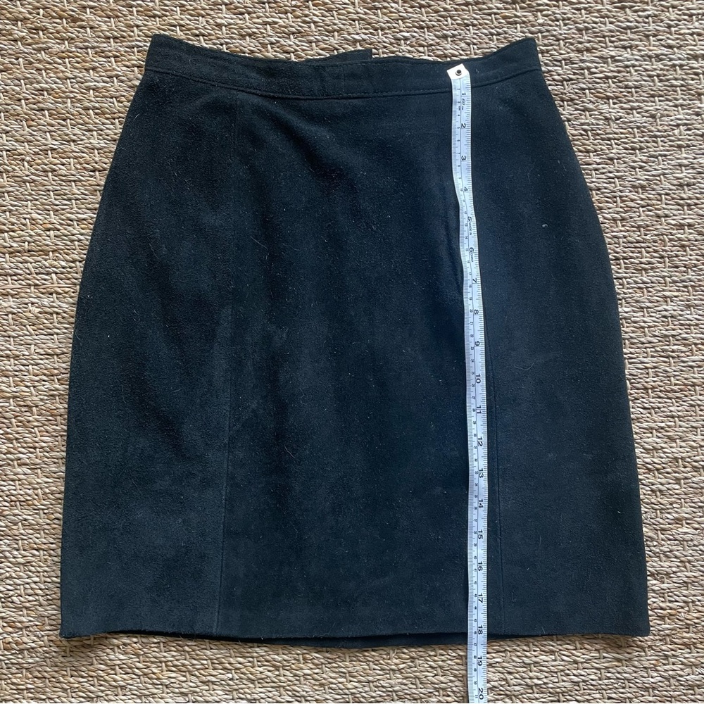 Vintage suede mini skirt